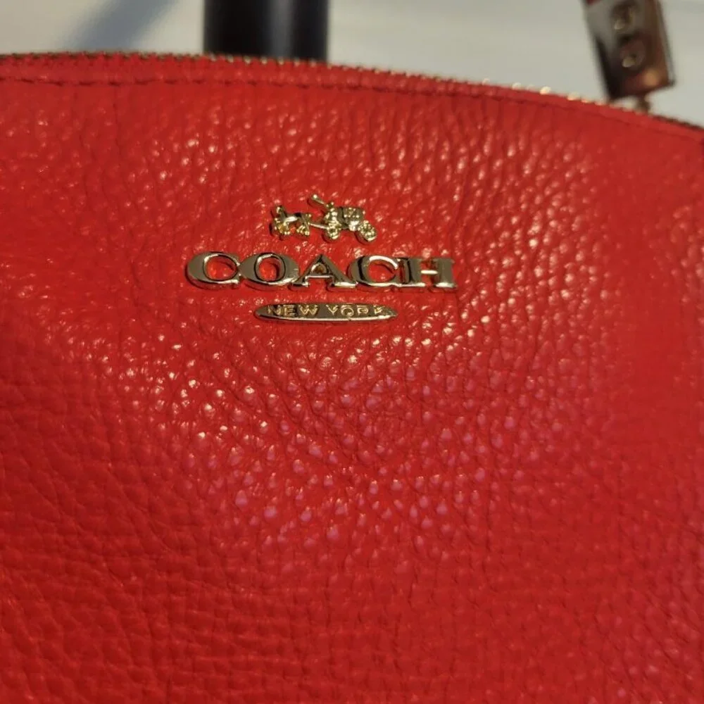 Coach Kelsey Satchel Tangerine|Orange Pebbled Leather with Dustbag - Picture 3 of 13